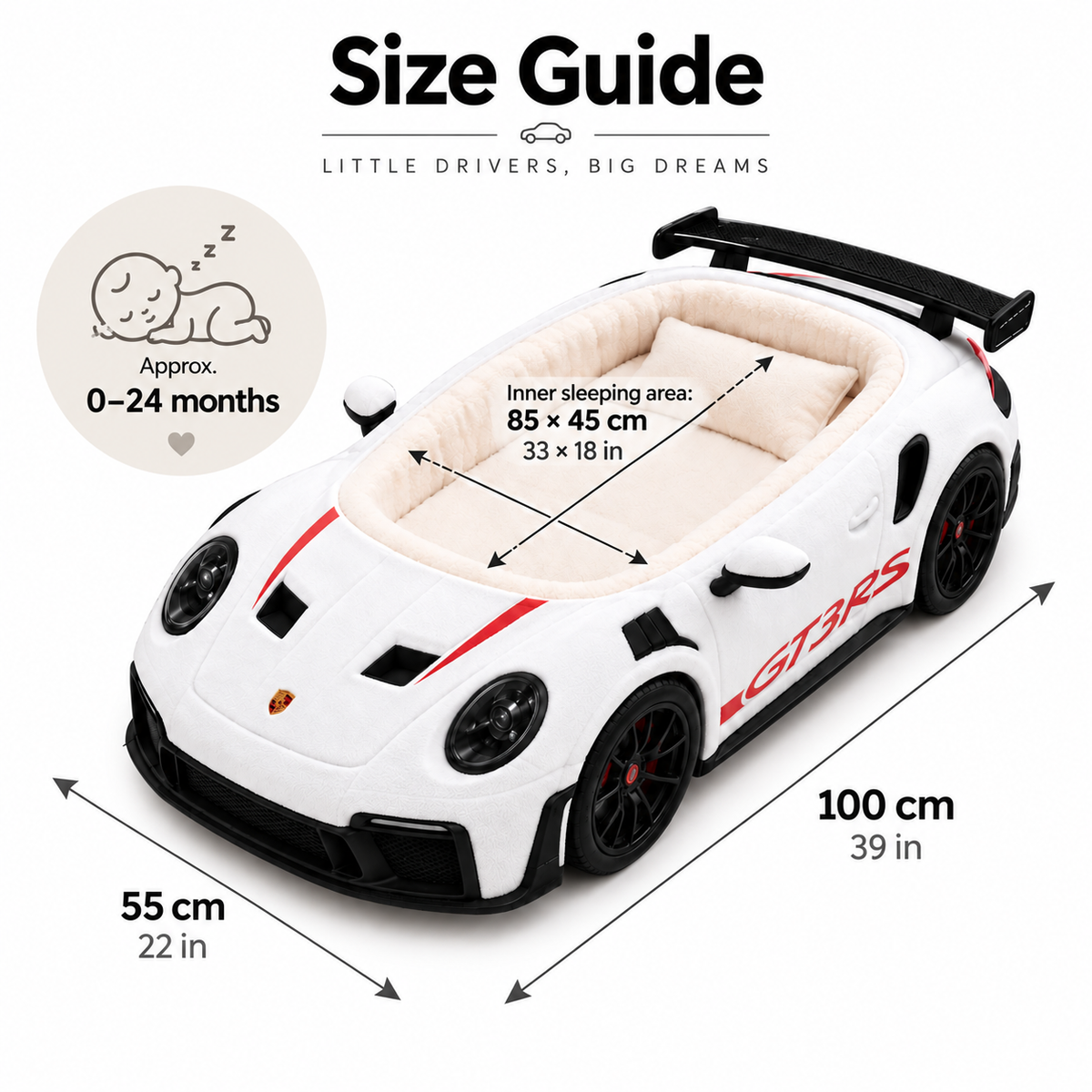BabyDrifter Luxury Car Beds for Babies (PRE-ORDER)